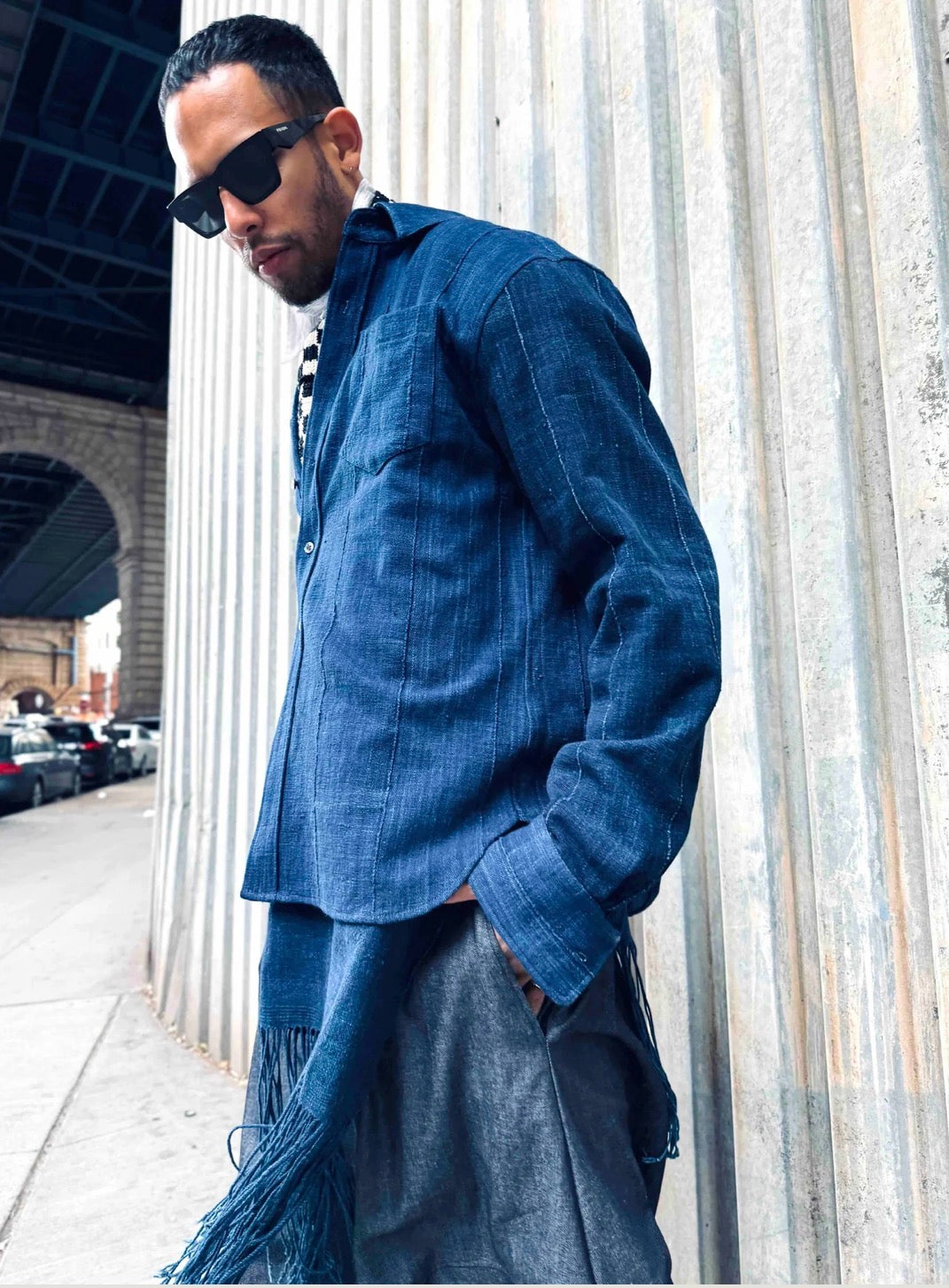 YESAET- Ouaga Shirt - Indigo