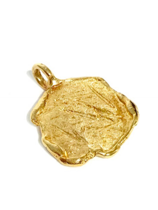 ANDREA GUTIERREZ- VMED5 - medium vestal nailhead pendant naked - vermeil y/g
